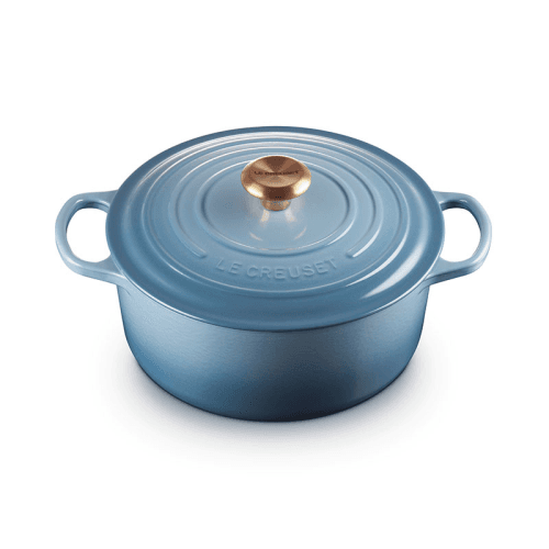 Image showing the Signature Cast Iron Round Casserole Dish, 26cm, Chambray product.