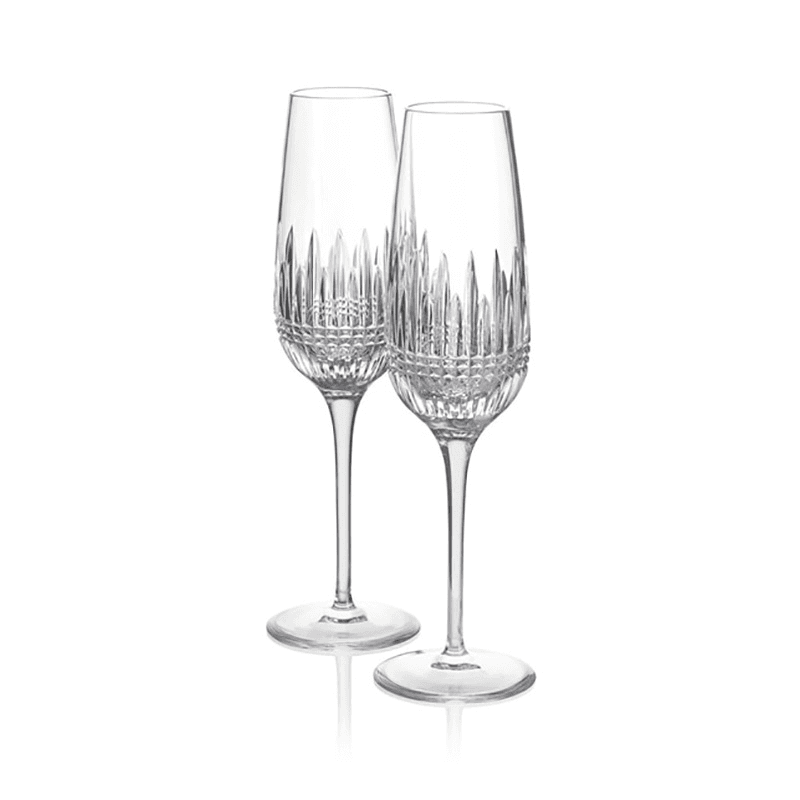 Lismore Diamond Essence Set of 2 Flutes, 315ml, Clear