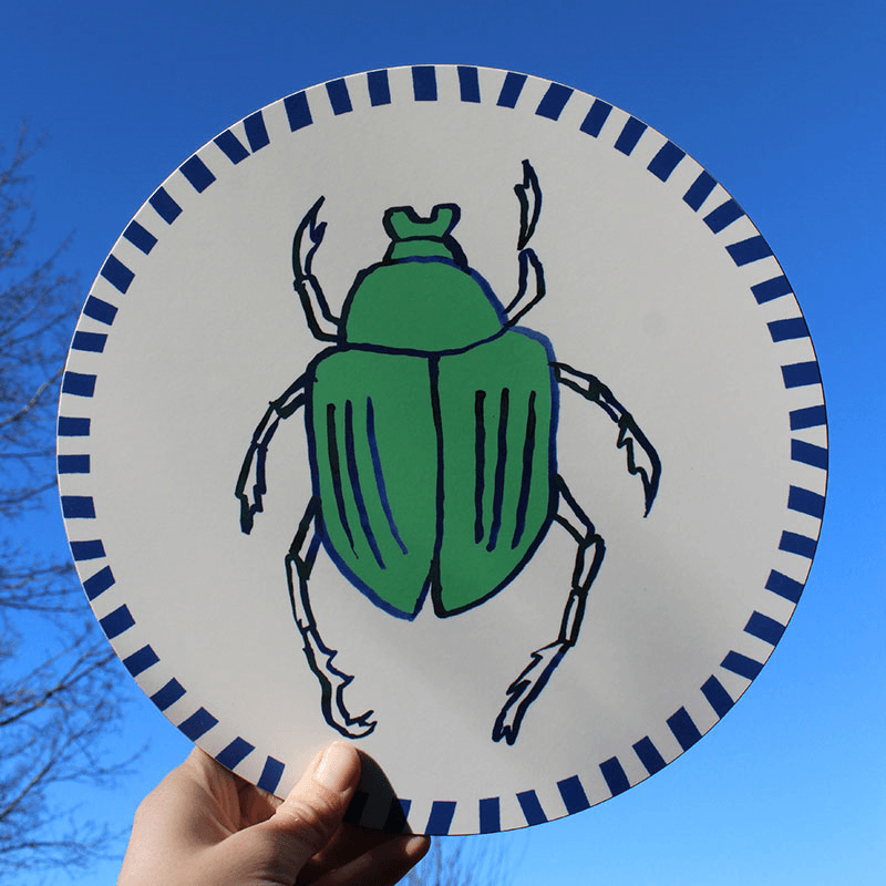 Beetle Placemat, D28cm, Multi