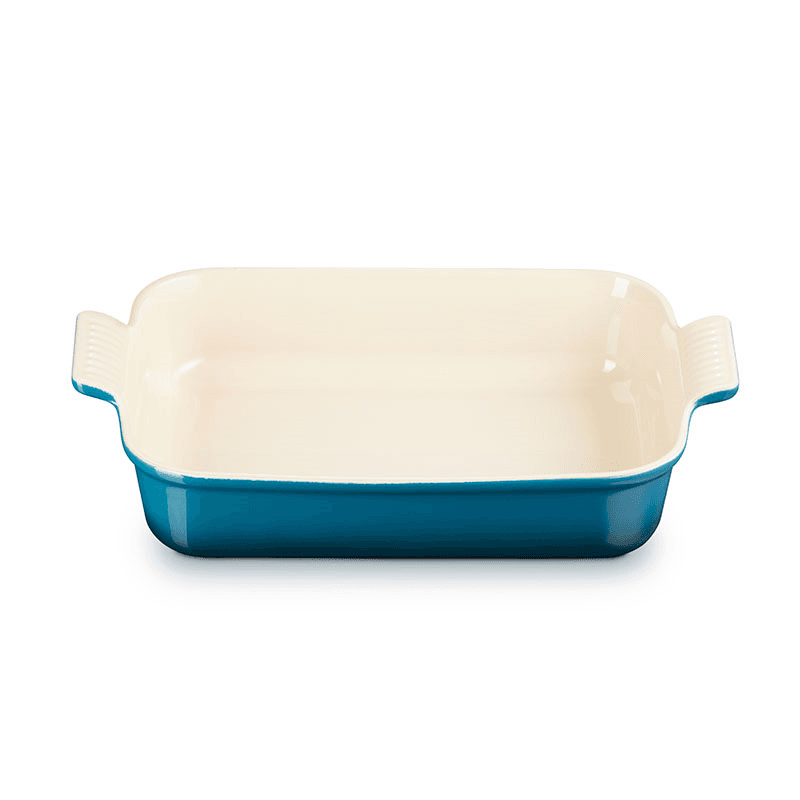 Stoneware Rectangular dish, 3.85L, Deep Teal