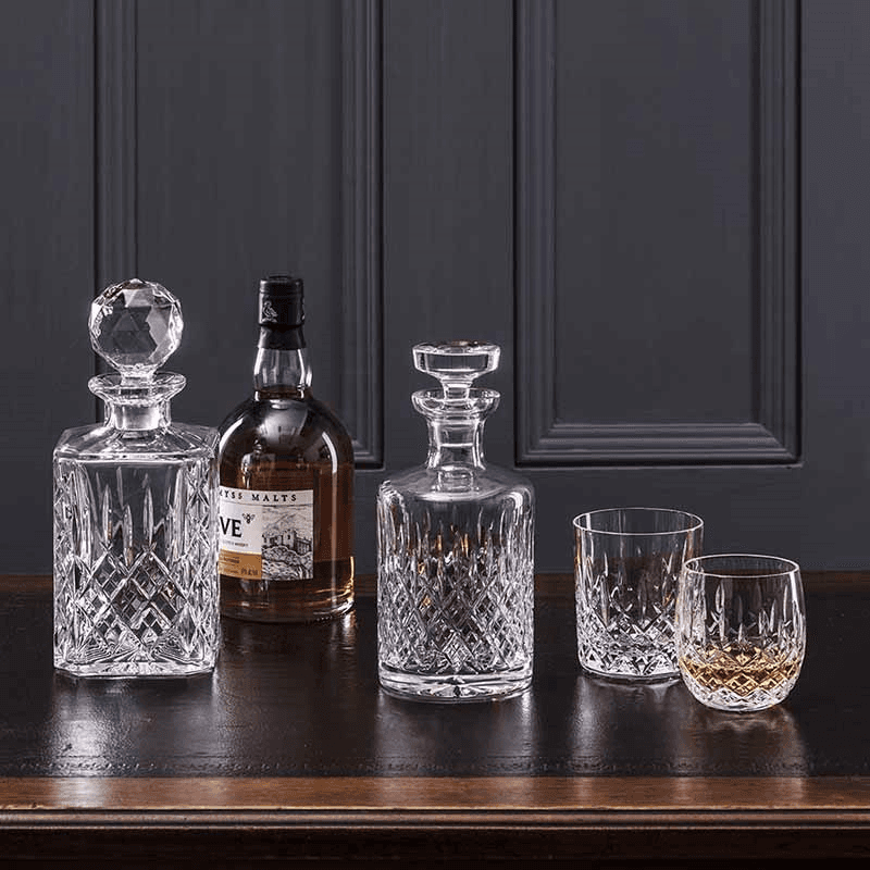 London Single Malt Round Spirit Decanter, 500ml, Clear