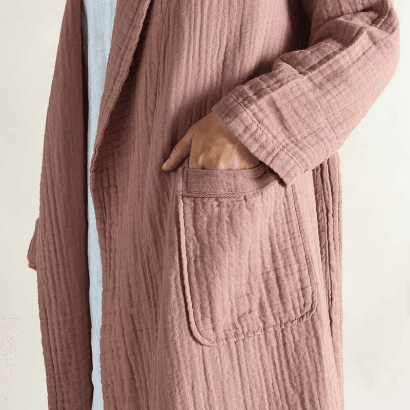 The Dream Cotton Robe, Medium, Rust