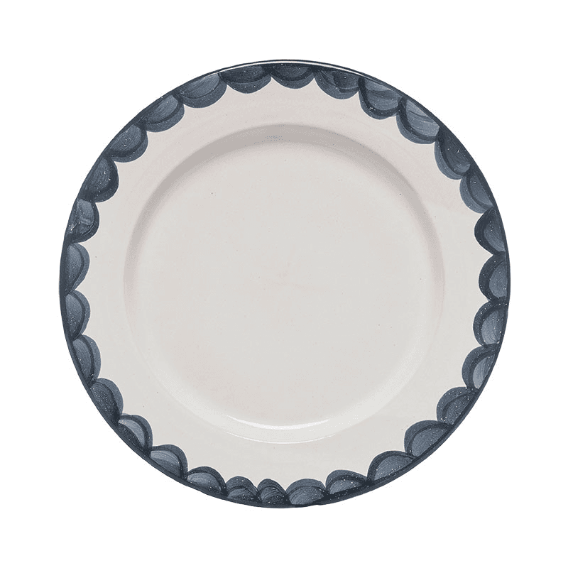 Sobremesa Scallop Set of 2 Dinner Plates, D26cm, Ink