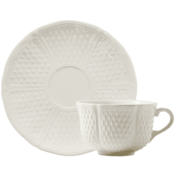 Image showing the Breakfast Cup & Saucer, Pont Aux Choux, Blanc, Set of 2 product.