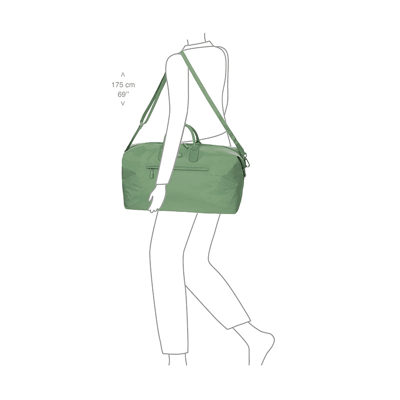Positano Soft Holdall, H32 x L55 x W20cm, Sage Green