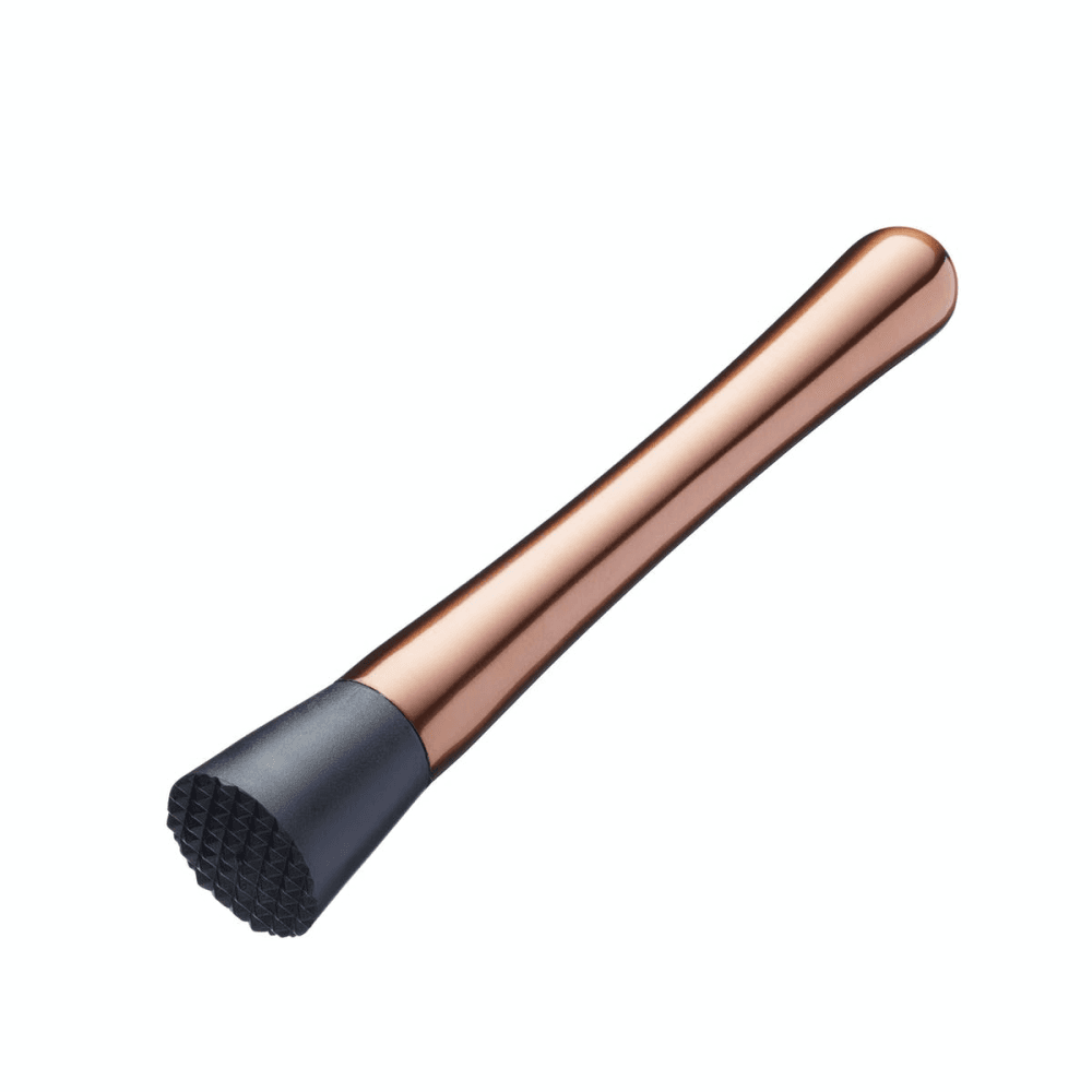 BarCraft Cocktail muddler, Stainless Steel With Copper Finish