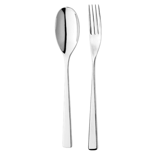 Image showing the Serving Fork & Spoon Set, Tilia Mirror Finish product.