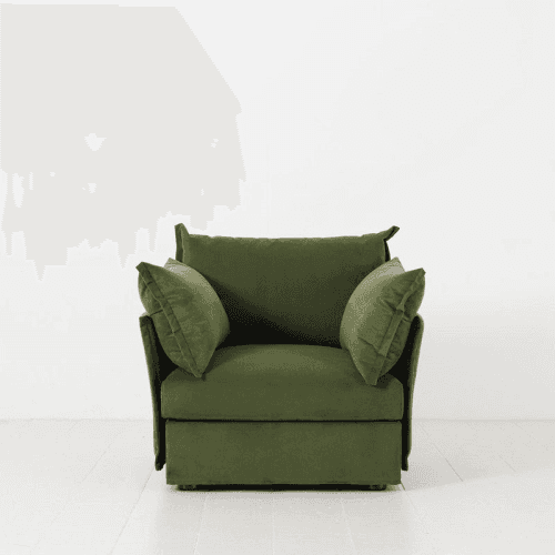 Image showing the Model 06 Velvet Armchair, Vine product.