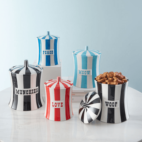 Image showing the Vice Woof Canister, Orange & White product.