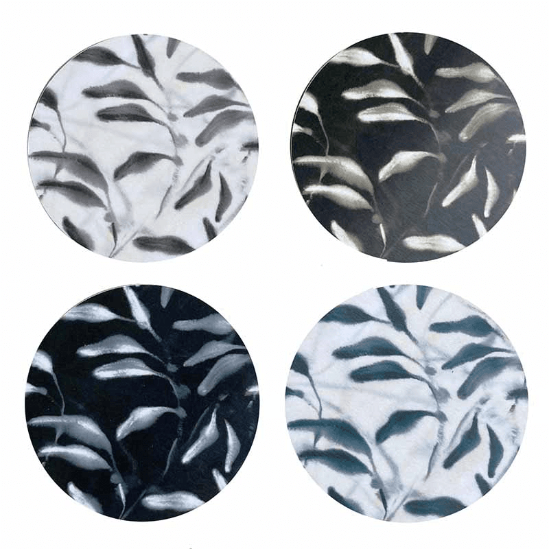 Amongst Set of 4 Coasters, D10cm, Assorted