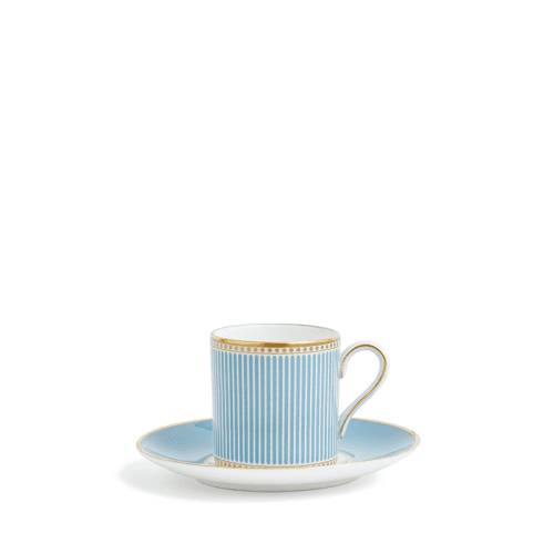 Image showing the Helia Coffee Cup and Saucer, 75ml, Mint Green product.