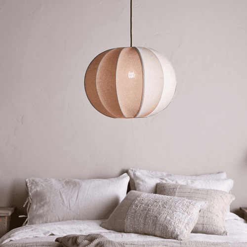 Image showing the Orisa Linen Lampshade, H32cm, Off White product.