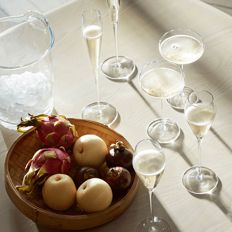 Wine Champagner Saucers Set of 2, 300ml, Clear