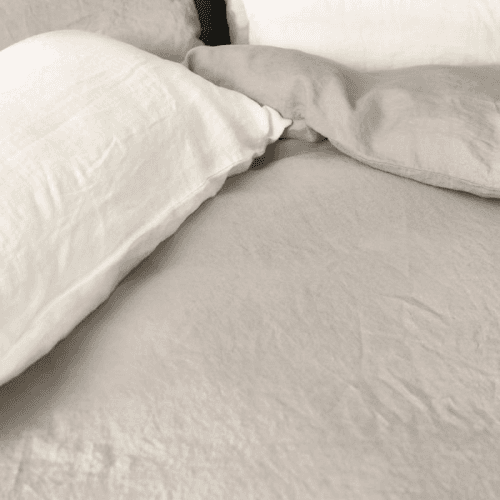 Image showing the Linen Pair of Standard Pillowcases, White product.