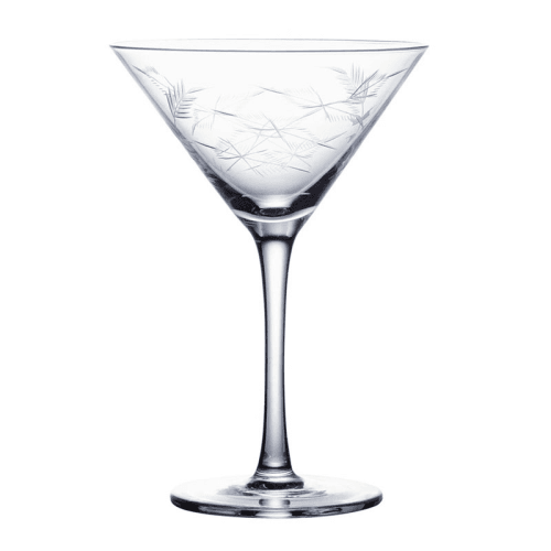 Image showing the Fern Set of 2 Martini Glasses, 142ml, Clear product.