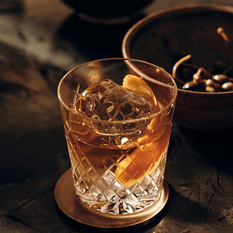 Barwell Cut Crystal Rocks Tumblers, Set of 4, 9.5cm x 8.9cm x 8.9cm
