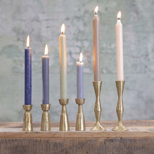 Jahi Candlestick H9cm, Brushed Gold