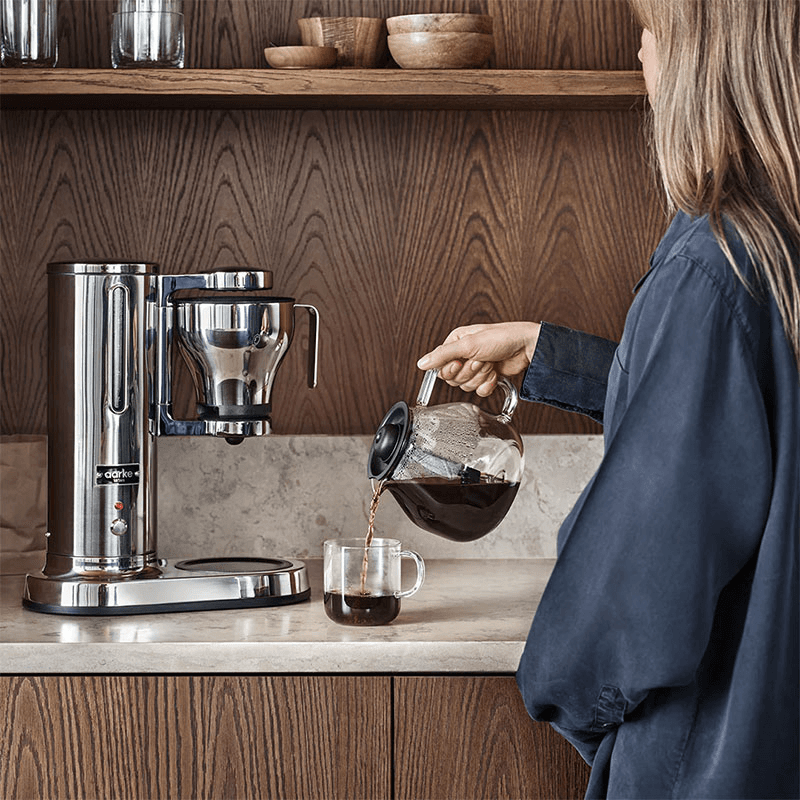 Electric Drip Coffee Brewer, 1.25L, Stainless Steel
