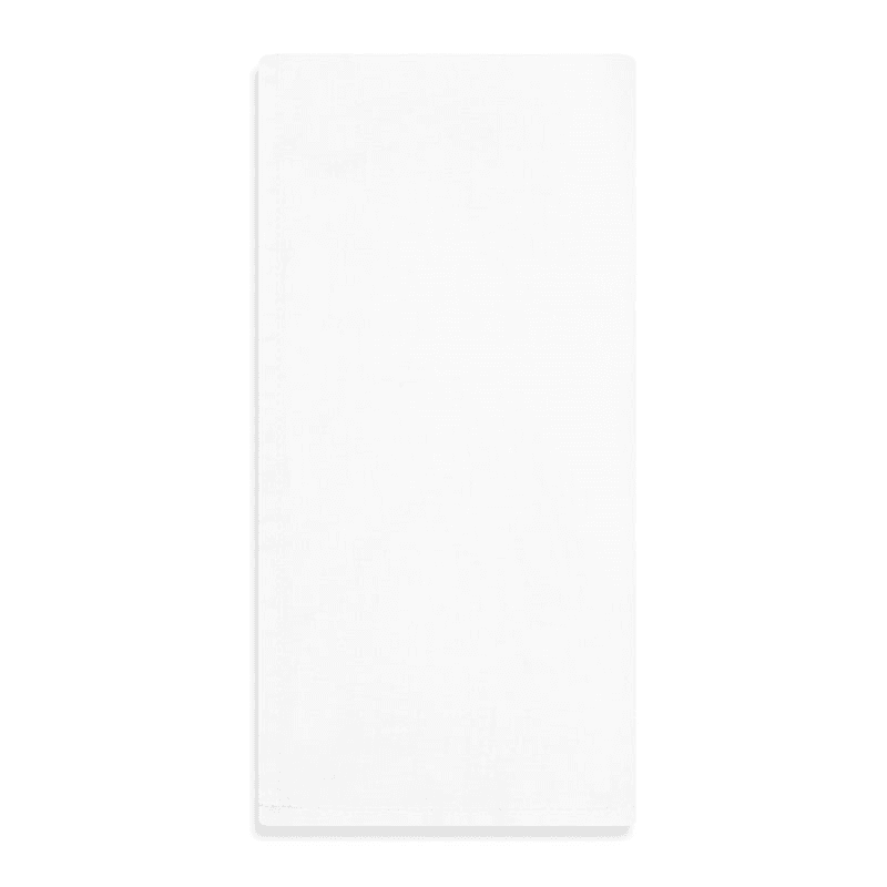 Plain Linen Napkin, 50 x 50cm, White