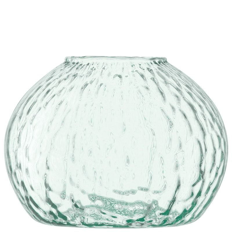 Canopy Seed Vase, H11cm, Clear Recycled Glass