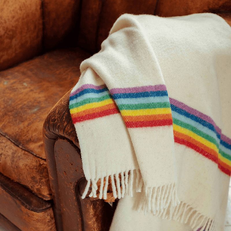Lana Arco Wool Blanket, 180 x 140cm, Multi-colour