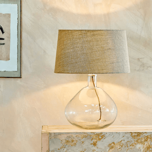 Image showing the Baba Glass Lamp, H42cm, Clear product.