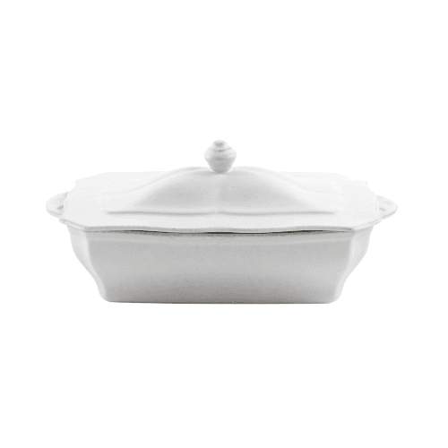 Image showing the Impressions Covered rectangular casserole dish, L32 x W18 x H14cm, White product.