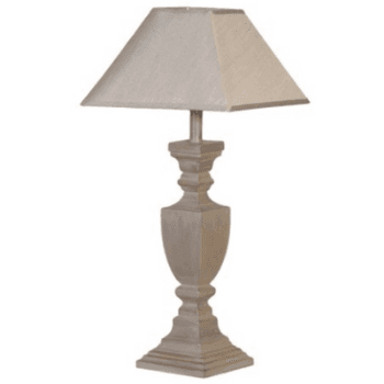 Lamp & Shade, Classical, Grey Wash, 55cm