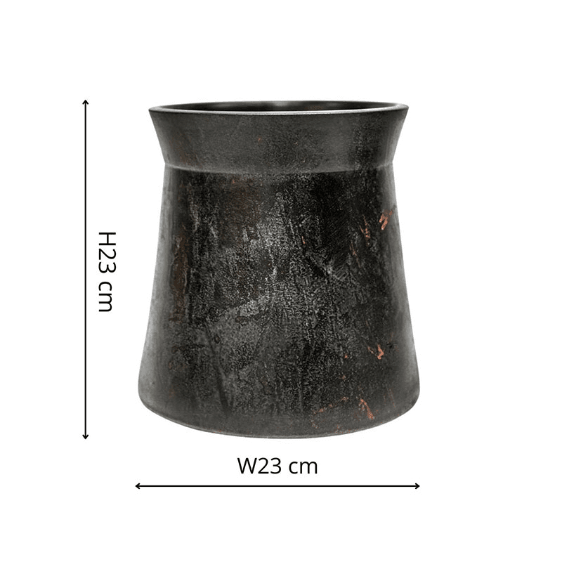 Kew Eclectic Orangery Handthrown Planter, D23cm, Bronze