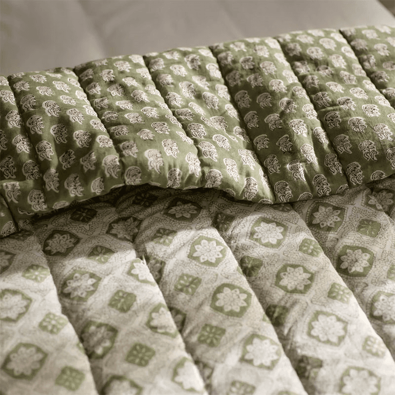 Myla Bedspread, 260 x 240, Green