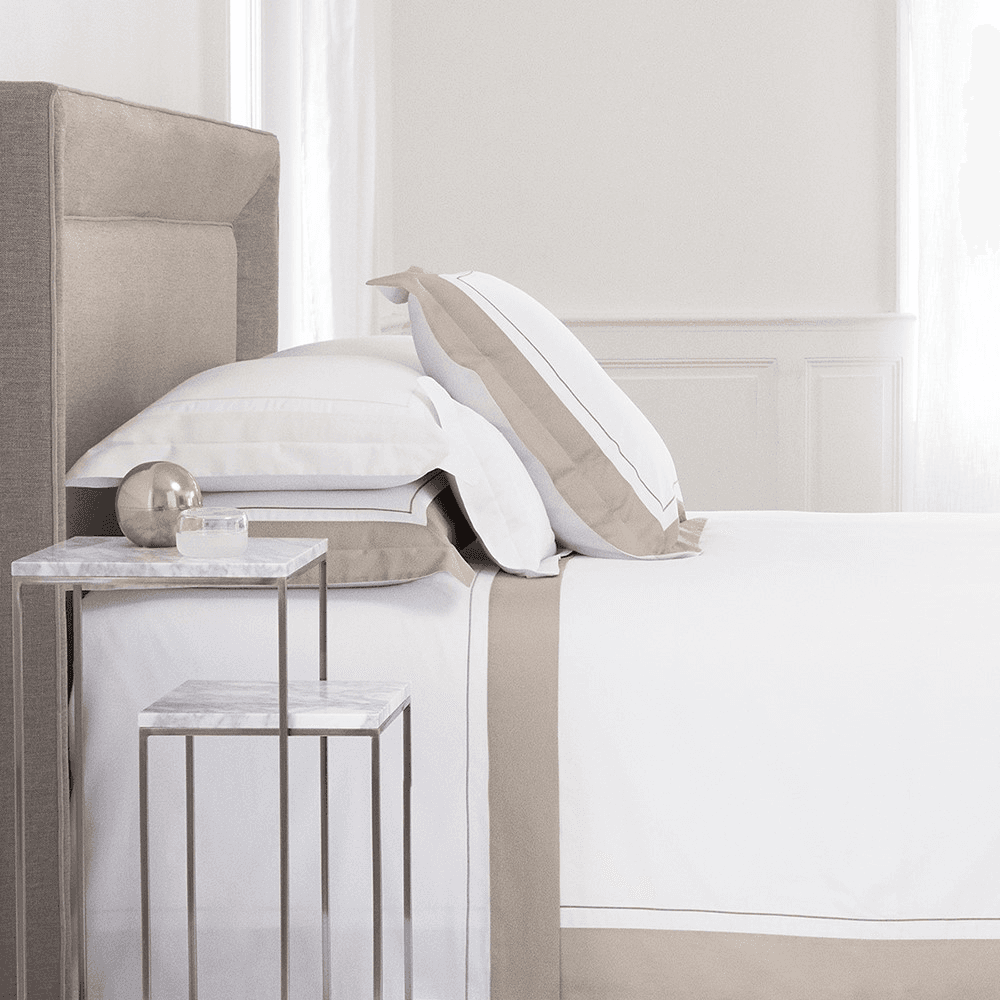 Lutece - 300 Thread Count Egyptian Cotton Sateen King pillowcase, 50 x 90cm, Pierre