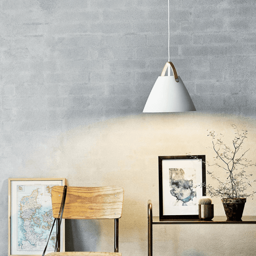 Image showing the Strap Pendant, H27cm, White product.