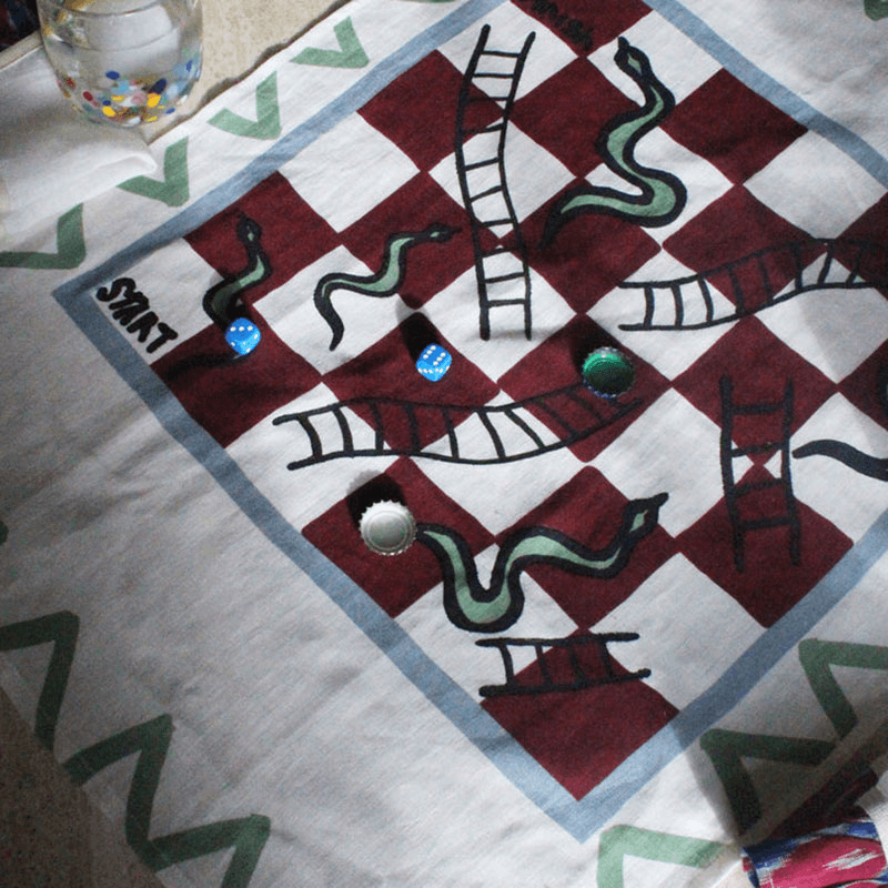 Snakes & Ladders Teatowel, 50 x 70 cm