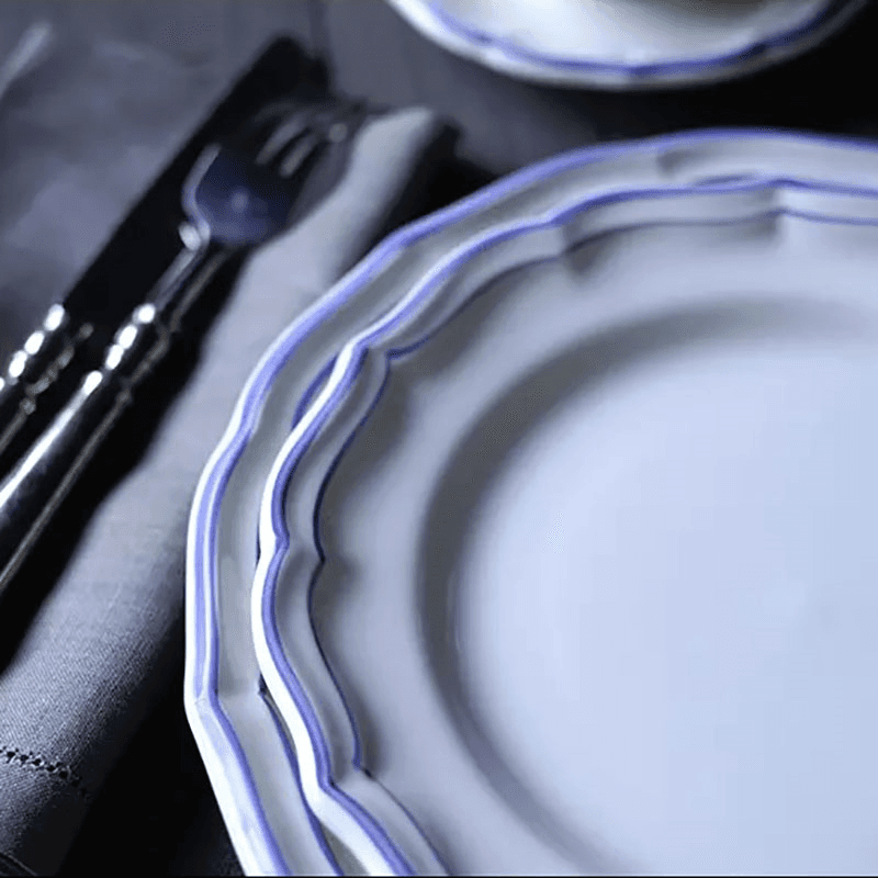 Dinner Plates, Filet Bleu, 26cm, Set of 4