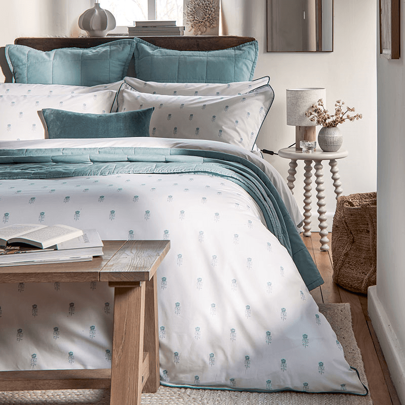 Arley Duvet Set, Double, Blue