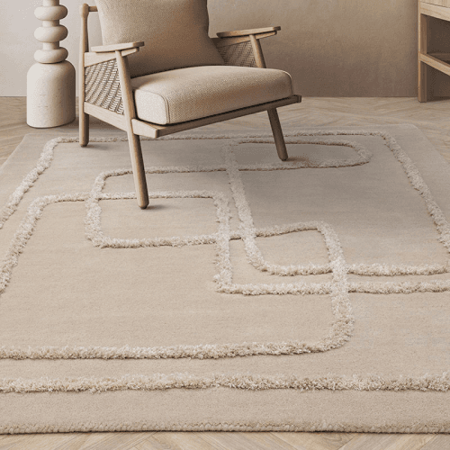 Image showing the Matrix Rug, 120 x 170cm, Sand product.