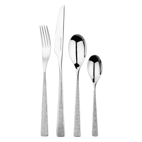 Image showing the Tilia Crackle 16 Piece Cultery Set, Mirror Finish product.