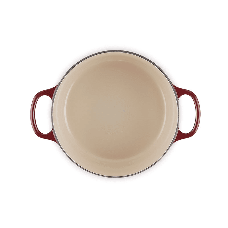 Signature Cast Iron Round Casserole, 22cm, Garnet