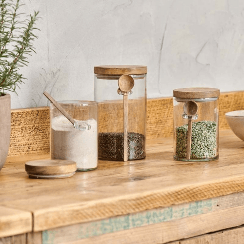 Image showing the Kossi Storage Jar, H22cm, Clear product.
