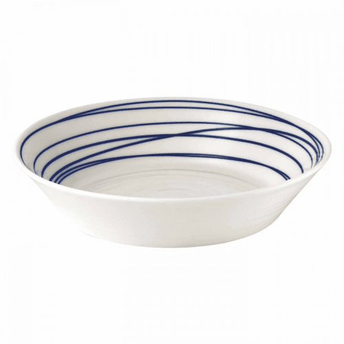 Image showing the Pacific - Lines Pasta bowl, 22cm, Blue product.