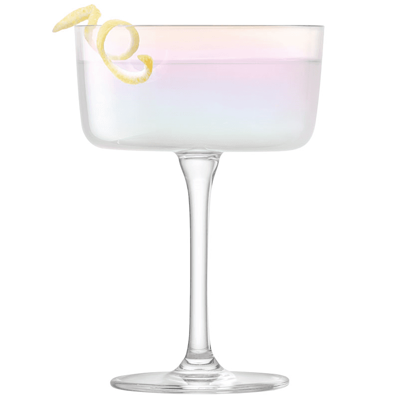Iridescence Set of 2 Champagne/Cocktail Glasses, 230ml, Mother of Pearl