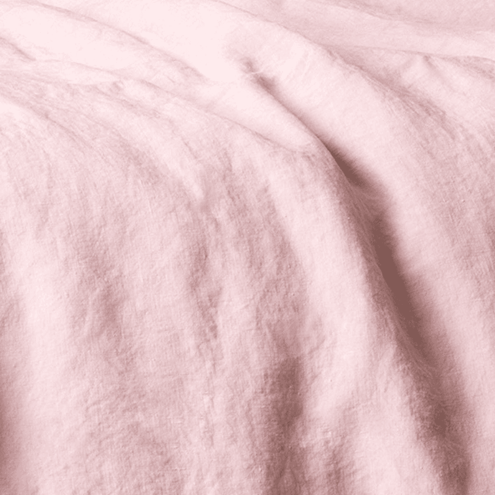 Washed Linen Linen Oxford Pillowcase, Dusky Pink