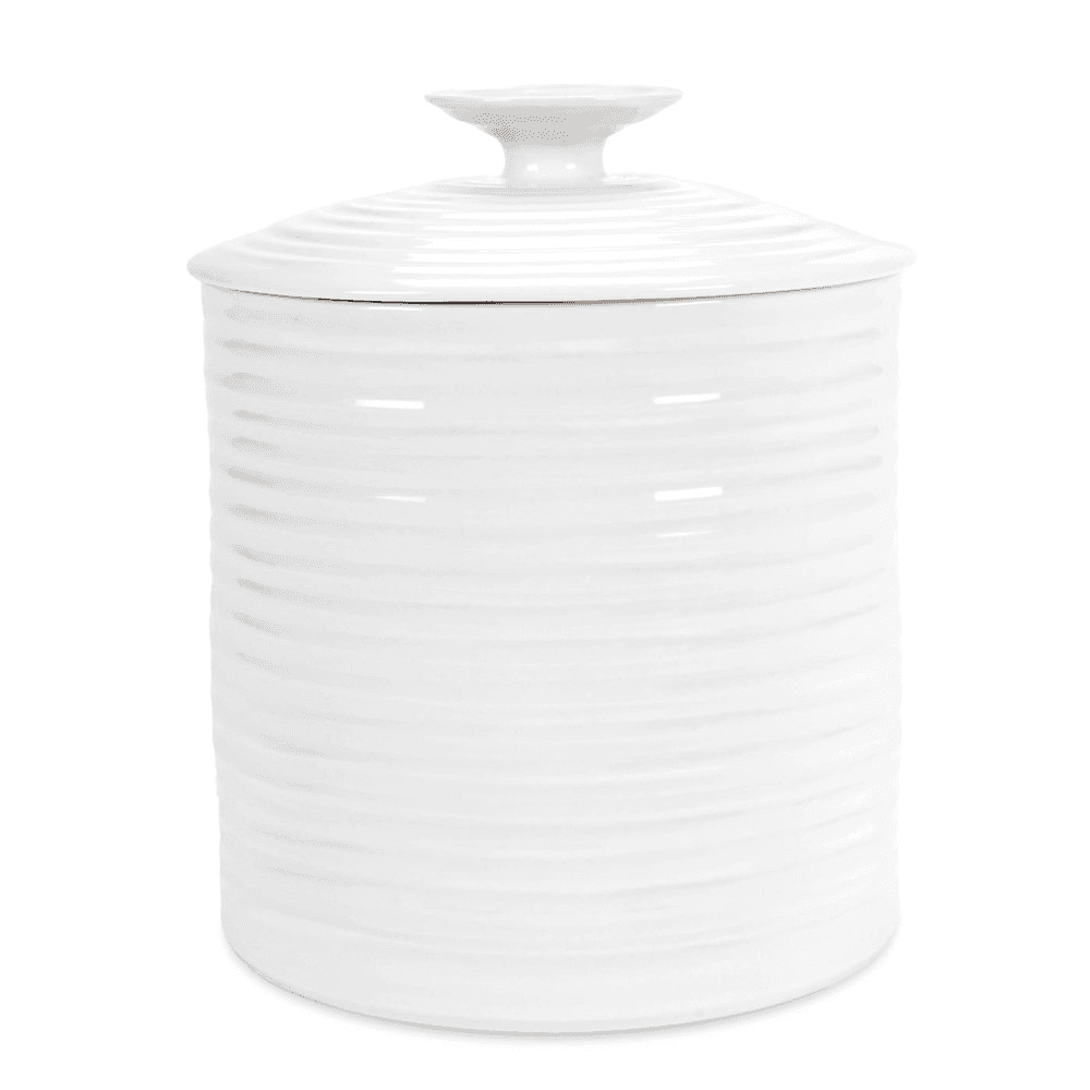Ceramics Storage jar large, 16 x 16.5cm, White