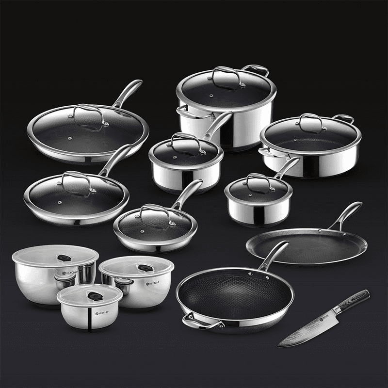 20 Piece Cookware Set, Steel