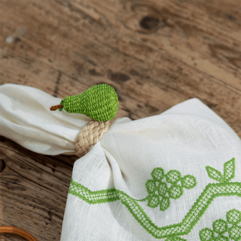 Pear Set of 4 Napkin Rings