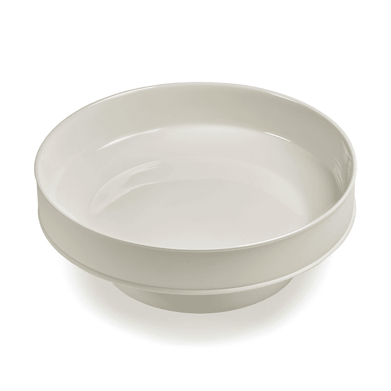 Dune Raised Bowl, D41cm, Alabaster