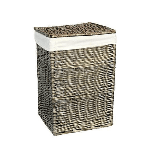 Image showing the Willow Square Laundry Basket, Antique Wash,61x46cm product.