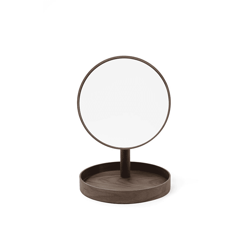 Look Magnify Mirror, H37 x D25cm, Walnut
