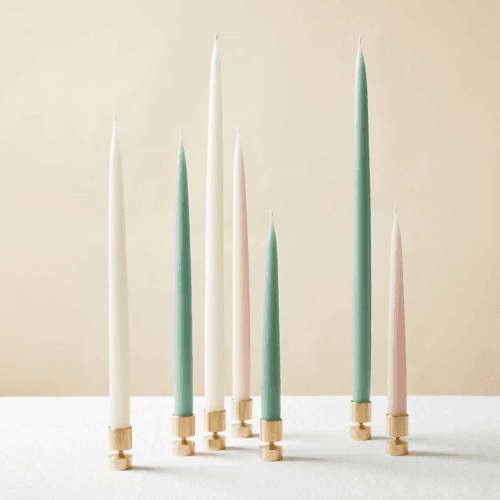 Image showing the Brass Candle Holder, H4.5cm, Satin Solid Brass product.