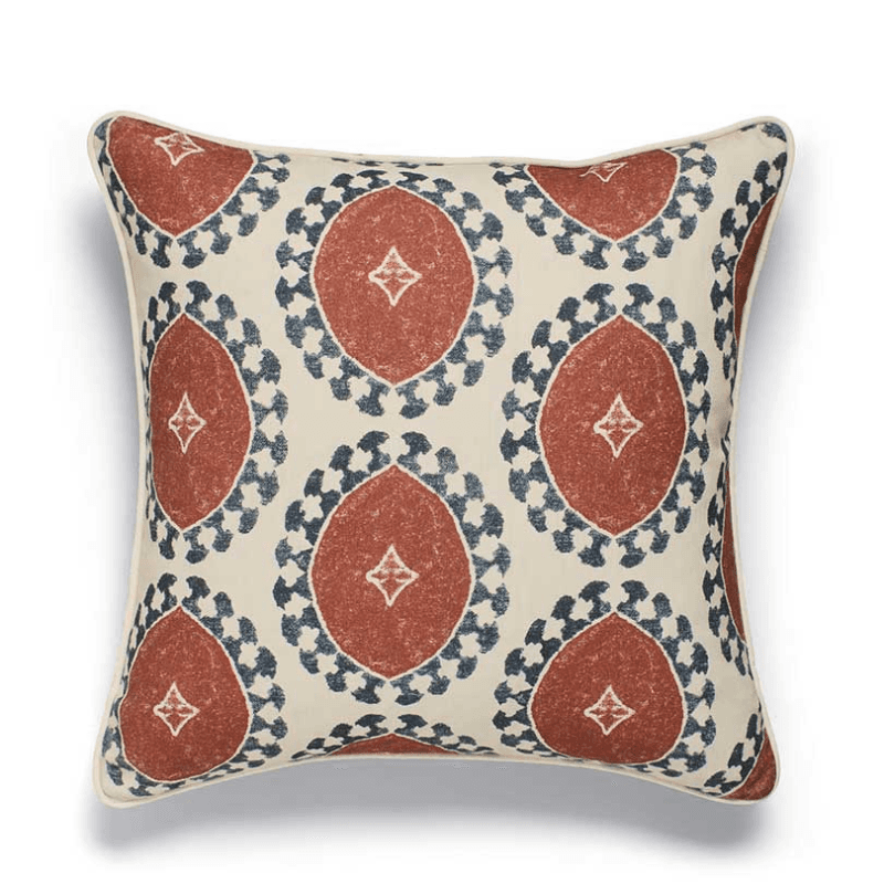 Contorno Cushion Cover, 56 x 56cm, Dirty Orange